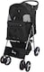 image 1 of Pet Stroller Dog Cat Puppy Pram Pushchair Travel Cart Jogging Buggy Carrier (Black)