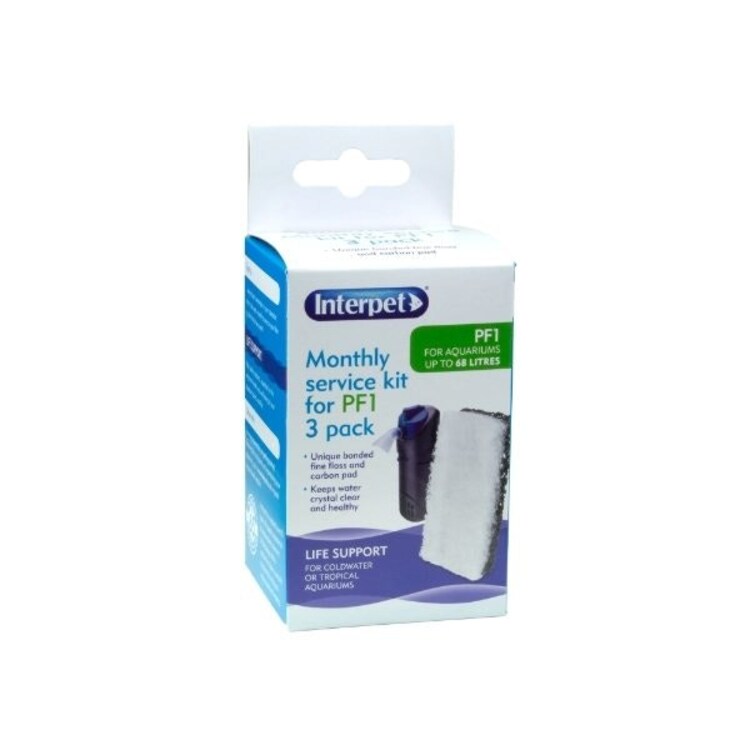Interpet Pf1 Replacement Floss & Carbon Bonded 3Pk