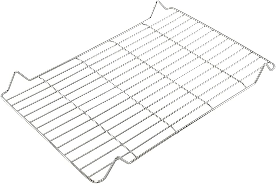 image 1 of SPARES2GO Small Grill Pan Rack Insert Tray compatible with Rangemaster Oven Cookers (335mm x 225mm)