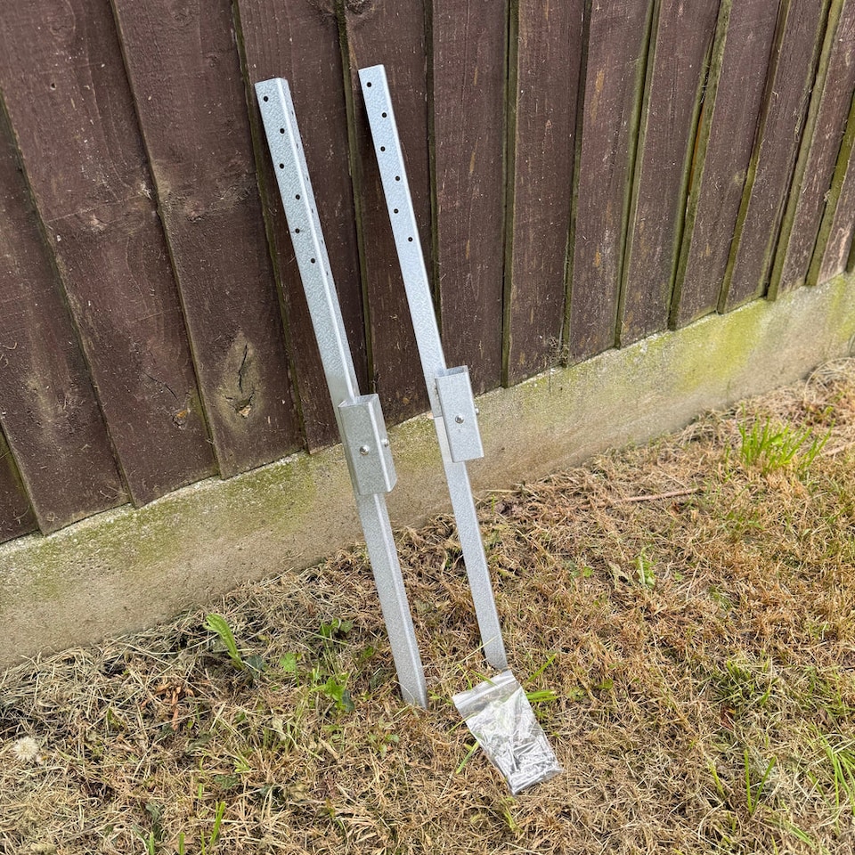 image 1 of Fence Post Repair Stakes for Damaged Wooden Posts - Pack of 2