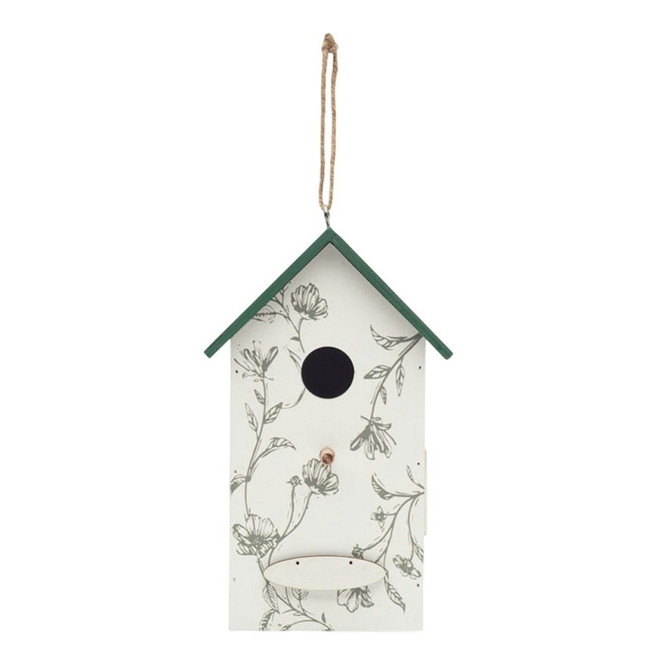 image 1 of MidOcean Greenjay Plywood Wild Bird House - White/Green - One Size White