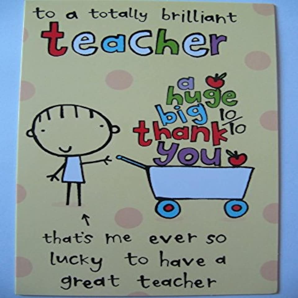 image 1 of Brilliant Teacher Thank You Greeting Card