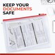 image 3 of Pack of 12 A5 Red Zip Strong Mesh Bags - Tough Waterproof Storage