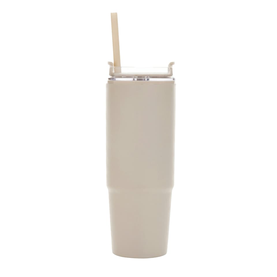 image 1 of XD Collection Tana Handle Plastic 900ml Tumbler - Beige - One Size