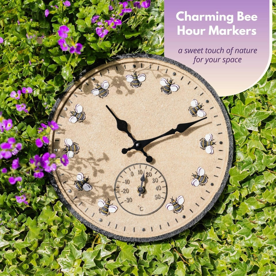 image 1 of Marco Paul 30cm Bee Design Wall Clock N/A