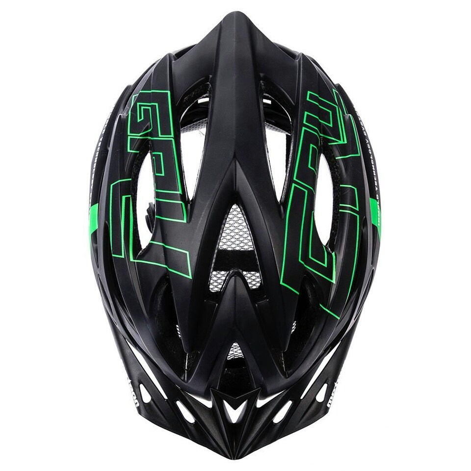 image 1 of Meteor Cycle Helmet Gruver MTB Bike Skateboard Scooter Safety Gear Black | Black-Green | L