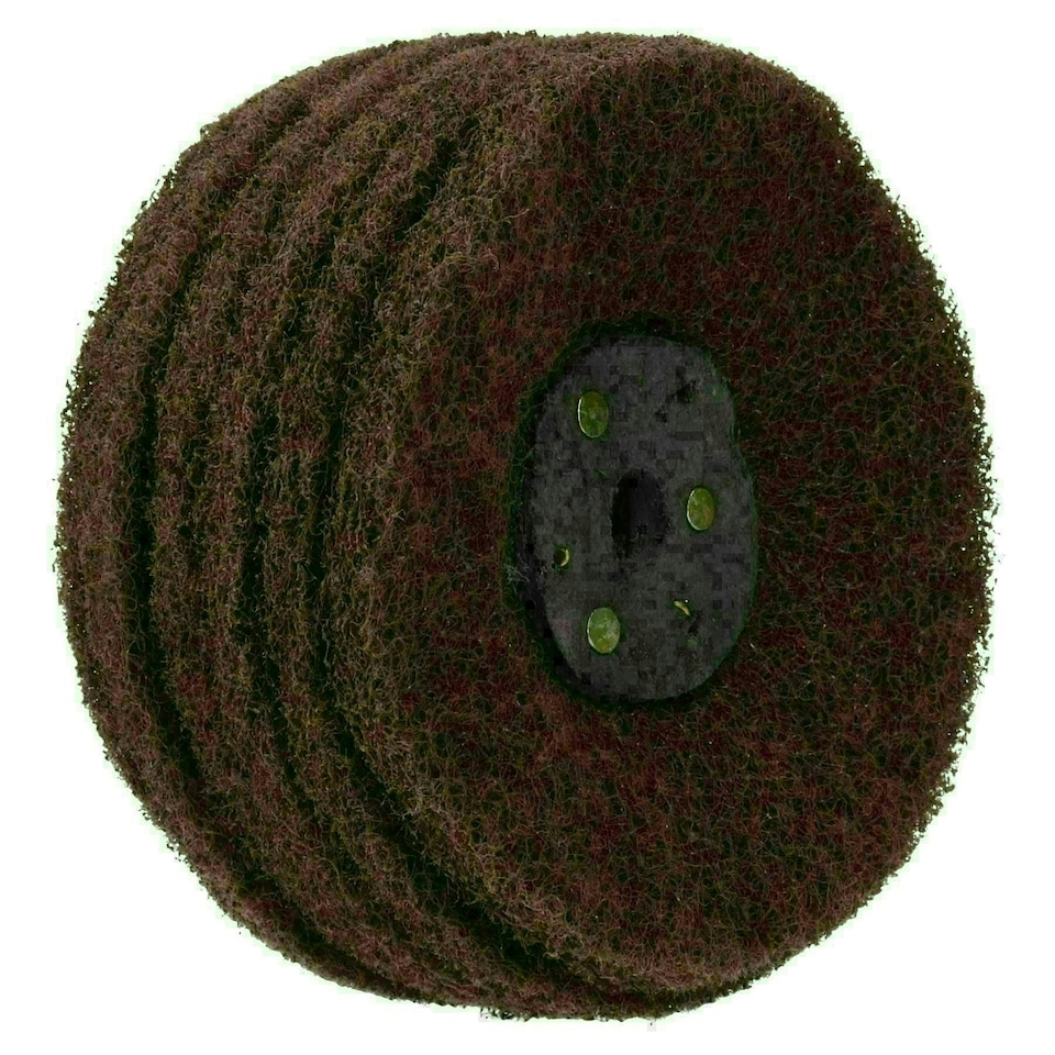 image 1 of Fine Abrasive Scotch Mop Rust Paint Removal Remover Polishing 4" x 6 Row