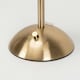 image 2 of ValueLights Allie Dimmable Polished Gold Table Lamp with Clear Tapered Shade and SMD LED Integrated LED .2W Warm White 3000K Bulb