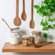 image 4 of Argon Tableware Wooden Clip Lid Storage Jar - 500ml - Clear Seal