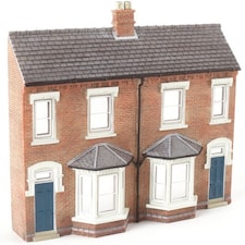 Graham Farish Scenecraft Low Relief Front Terraced Houses (Pre-Built)