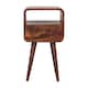 image 2 of Artisan Furniture Solid Wood Mini Chestnut Curve Open Bedside