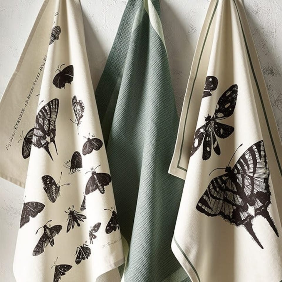 Royal Botanic Gardens Kew Living Jewels Set Of 3 Tea Towels