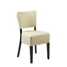Bugel Side Chair - Wenge - Cream White | Cream