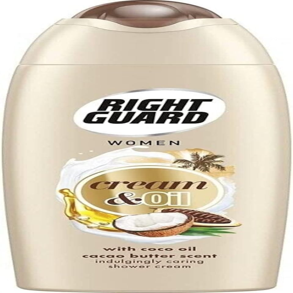 Right Guard Shower Women Cream + Oil Cacao Butter 250ml