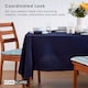 image 8 of Homescapes Navy Blue Tablecloth - 178 x 300 cm | Blue | Navy Blue
