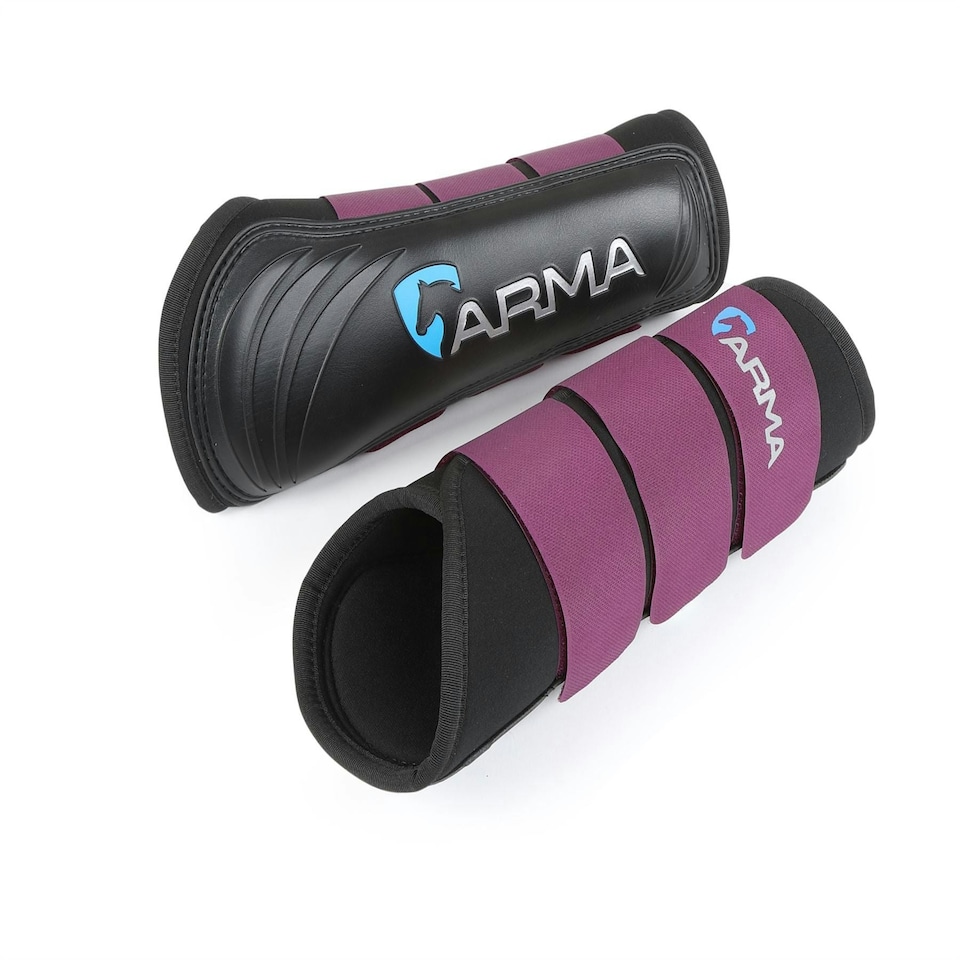 image 1 of Shires ARMA Neoprene Brushing Boots Blue | Size: Full
Colour: Navy