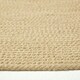 image 4 of Homescapes Linen Handmade Woven Braided Round Rug - 120 cm | Cream | Linen