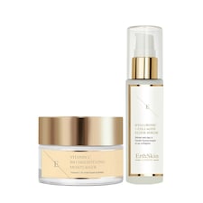 Vitamin C Bio Brightening Moisturiser 50ml + Hyaluronic acid & Collagen Serum - 60ml