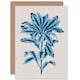 image 1 of Calathea Plant Lover Blue Botanical Art Card