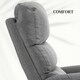 image 6 of HOMCOM Power Lift Recliner Electric Reclining Chair with Remote Grey Grey