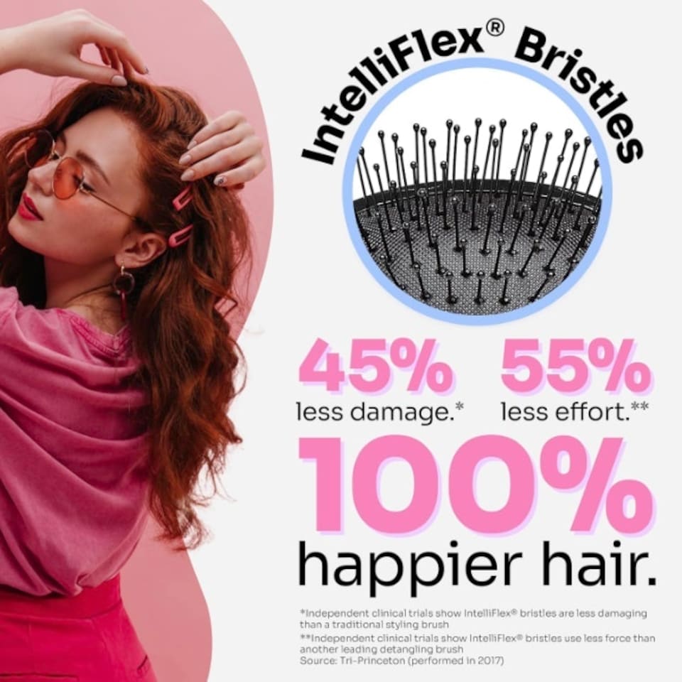image 1 of WetBrush Mini Detangler, Geo Collection, Peach, All Hair