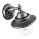 image 4 of Classic Style Outdoor Wall Lamp Lantern in Brushed Black Silver with Clear Shade | Silver