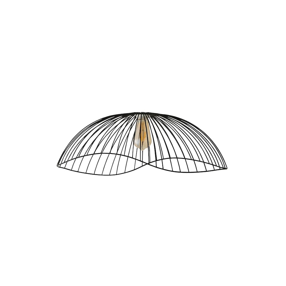 image 1 of ValueLights Covelas Ceiling Pendant Shade & Bulb | Black