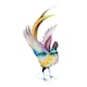image 1 of Decorative Bird Ornament - Metal - L16 x W33 x H44 cm