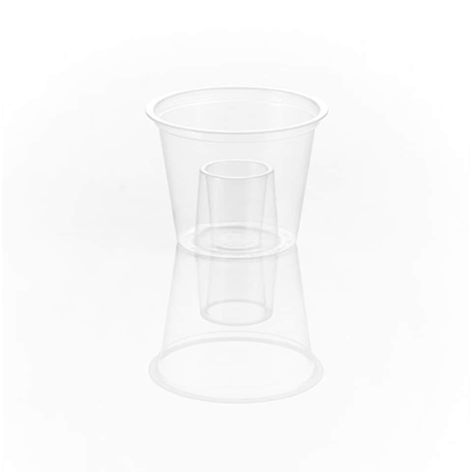 image 1 of Clear Plastic Non-Shatter Bomb Shot Glasses 200ml - Pack of 50