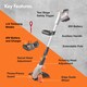 image 7 of VonHaus Grass Trimmer Cordless with 20V Battery