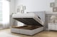 image 2 of Sloomy Rutherford Silver Naples Ottoman Bed With Mattress With 54" Wingback Headboard 5' King
