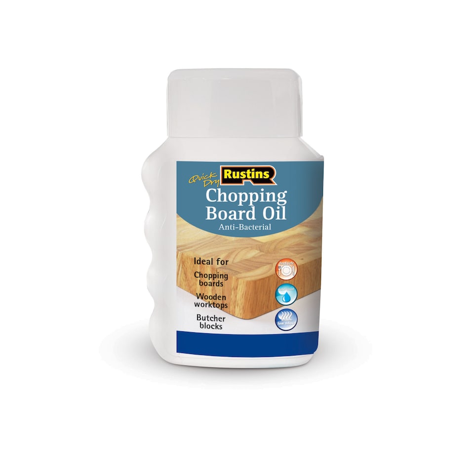 image 1 of Rustins Chopping Board Oil Clear Quick Dry Antibacterial Food Safe 250ml