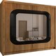 image 1 of Modern Sliding Mirror Wardrobe 150/203cm White/Black/Grey/Walnut Brown | 203cm