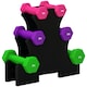 image 1 of SPORTNOW Hex Dumbbells Set with Dumbbells Rack, 2 x 1kg, 2 x 2kg, 2 x 3kg