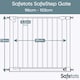 image 3 of Safetots SafeStep Gate, White, 96cm - 103cm, Extra Low Walkthough, 81cm Extra Wide Doorway, One Piece Extra Wide Baby Gate