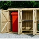 image 3 of Chatburn 1 Wheelie Bin/8 Recycle Box Store - L80.4 x W308.5 x H120 cm - Fits 1x 180L or 1x 240L Wheelie Bins & 8x Recycle Boxes Brown