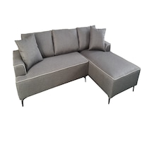 The Milano Edge 3 Seater Left Hand Corner Sofa in Grey or Beige | Grey | One Size