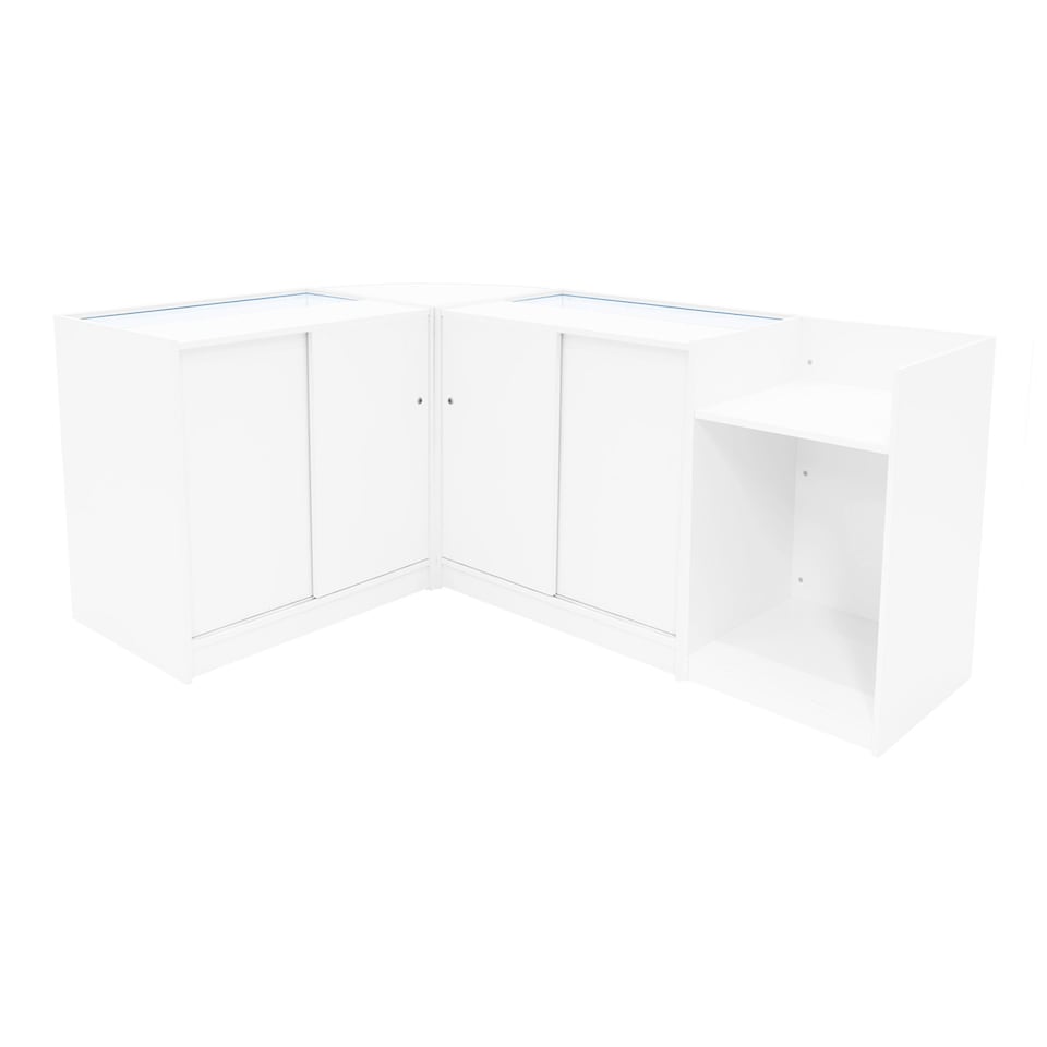 image 1 of Hyperion LED Shop Counter Set K900, B900, TB60 & LM60 - White