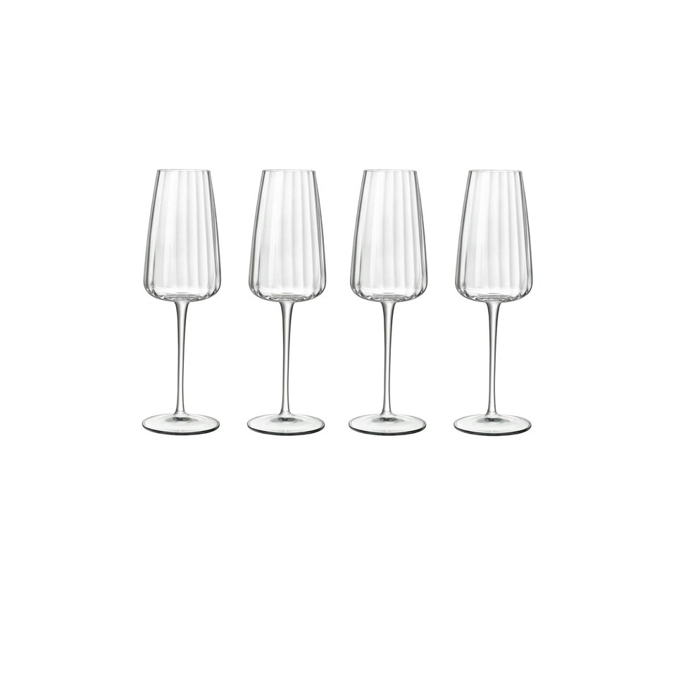 image 1 of Luigi Bormioli Optica Sparkling Wine Glasses, 210ml x 4