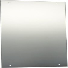 120 x 30cm Rectangle Frameless Bathroom Mirror with Pre-drilled Holes and Wall Hanging Fittings