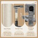 image 3 of PawHut 173cm Cat Tower Scratching Post Activity Centre for Indoor Grey