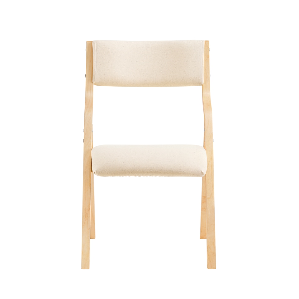 image 1 of SoBuy FST40-W,Folding Dining Chairs Wooden Padded Chair with Backrest