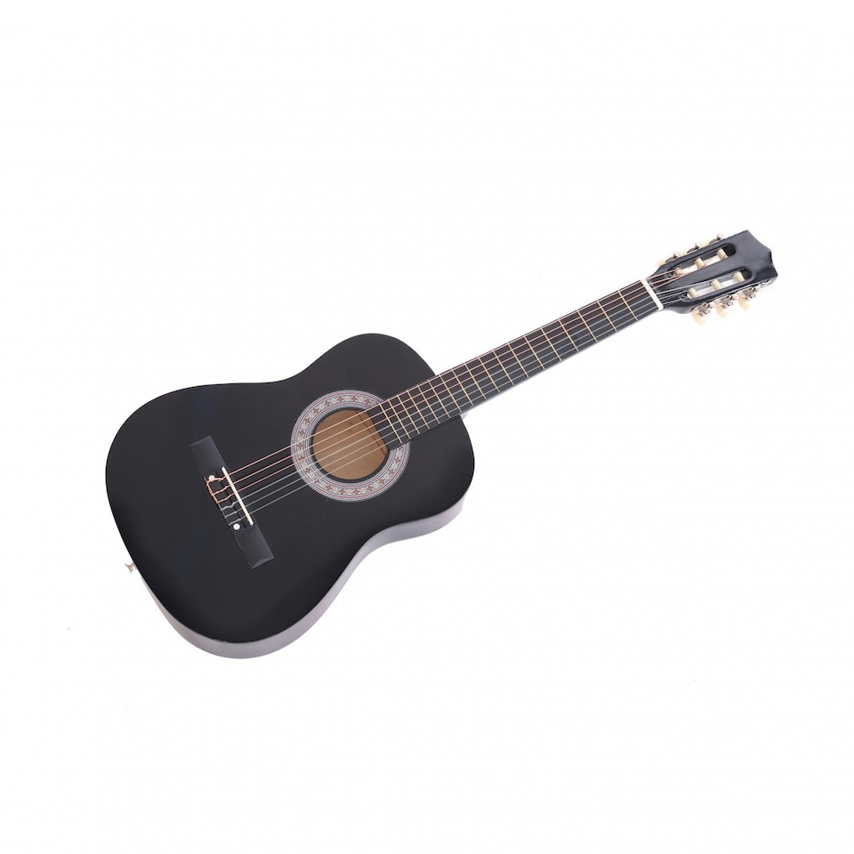 image 1 of Oypla Black 34" Half Size 1/2 6 String Classical Acoustic Guitar Black