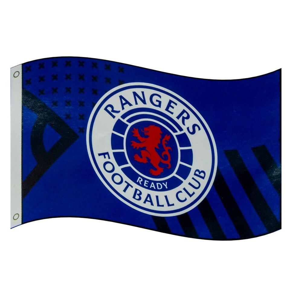 image 1 of Rangers FC Classic Crest Flag - Royal Blue/White/Red - 5ft x 3ft