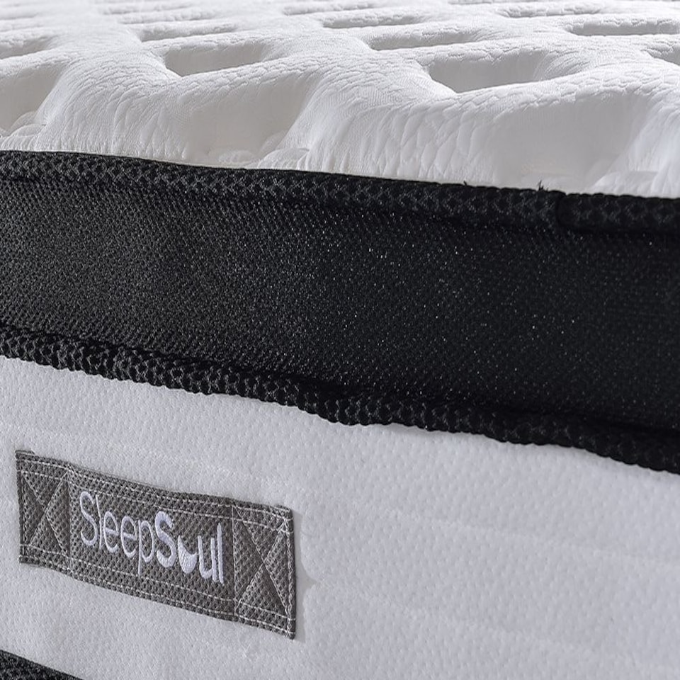 image 1 of SleepSoul Cloud 800 Pocket Memory Pillow Top Mattress White | Single