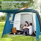 image 4 of Outsunny Inflatable 3-4 Man Tunnel Tent w/ Air Pump, Living Area 