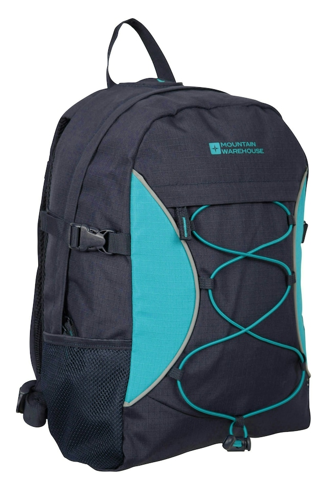 image 1 of Mountain Warehouse Bolt 18L Backpack Rucksack Padded Straps Multi Pocket Day Bag | Blue | Teal