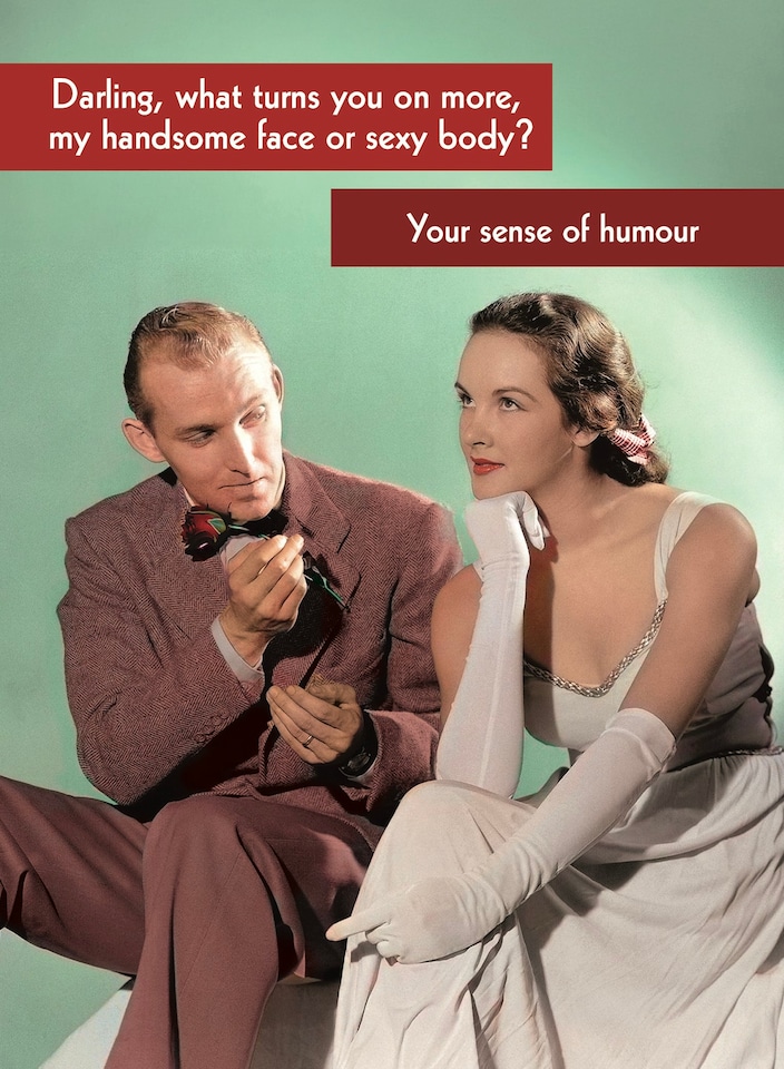 image 1 of What Turns You On More?... - Funny Retro Valentine's Day Card