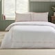 image 1 of Catherine Lansfield Bow Embroidery Duvet Cover Set White / Pink Pink | White / Pink | Double
