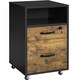 image 1 of Yaheetech 2-Drawer and 1-Open Shelf Vintage File Cabinet